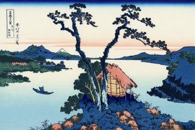 Lake Suwa in the Shinano Province by Katsushika Hokusai