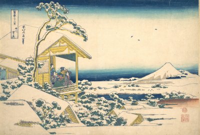 Morning After the Snow at Koishikawa in Edo, from the series by Katsushika Hokusai