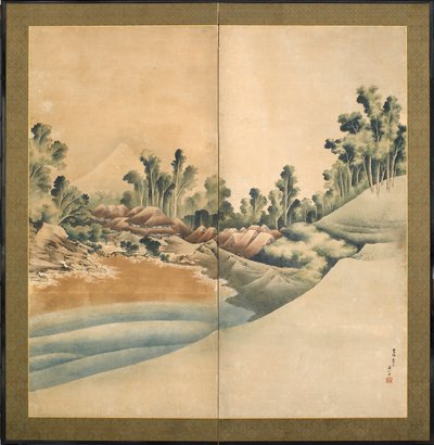 Mount Fuji and Enoshima, Edo Period, c.1825 by Katsushika Hokusai
