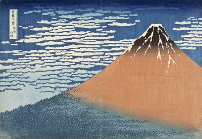 Mount Fuji in Clear Weather (also known as Red Fuji) by Katsushika Hokusai