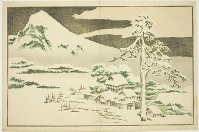 Mount Fuji in Winter, from The Picture Book of Realistic Paintings of Hokusai by Katsushika Hokusai