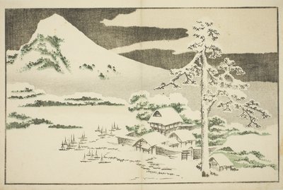 Mount Fuji in Winter, from The Picture Book of Realistic Paintings of Hokusai by Katsushika Hokusai