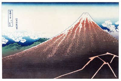 Sanka Haku from 36 Views of Mount Fuji, pub. c.1890 by Katsushika Hokusai