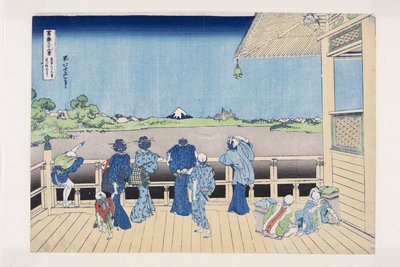 Sazai Hall of the Temple of the Five Hundred Arhats by Katsushika Hokusai
