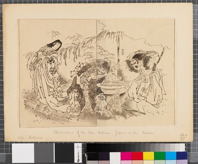 Scenes from the war between Japan and Korea, end of 18th-first half of 19th century by Katsushika Hokusai