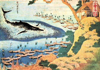 A Thousand Views of the Ocean: The Whale off the Goto Islands, Japan by Katsushika Hokusai