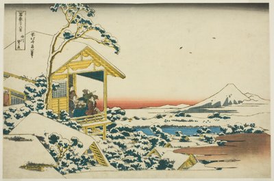 Snowy Morning from Koishikawa, from the series "Thirty-six Views of Mount Fuji" by Katsushika Hokusai