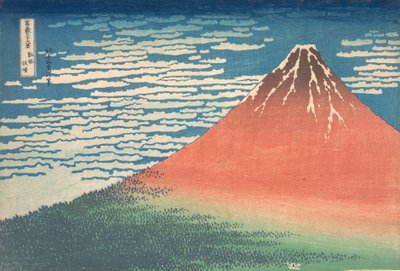 South Wind, Clear Sky (Red Fuji) by Katsushika Hokusai