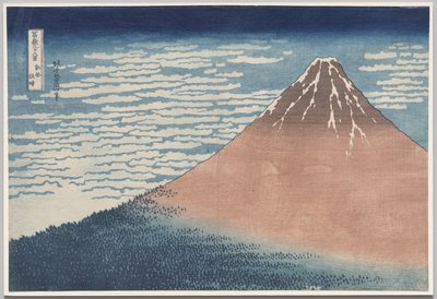 South Wind, Clear Sky, from the series Thirty-six Views of Mount Fuji by Katsushika Hokusai