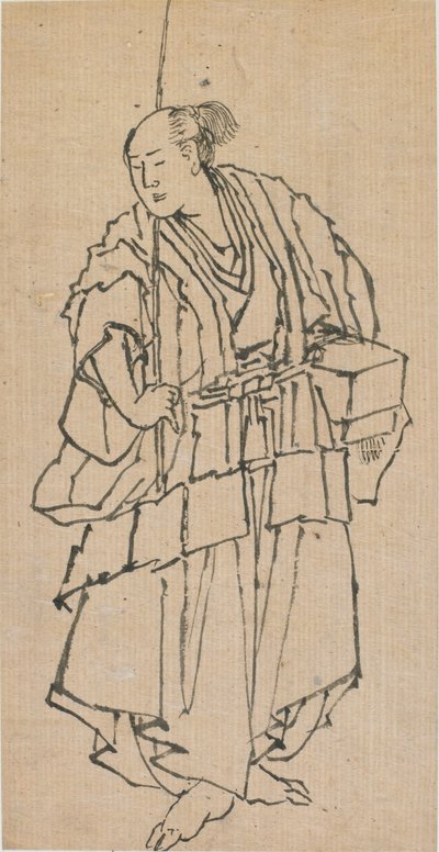Standing Figure of a Man by Katsushika Hokusai