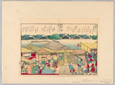 Teahouse on the Sumida River by Katsushika Hokusai