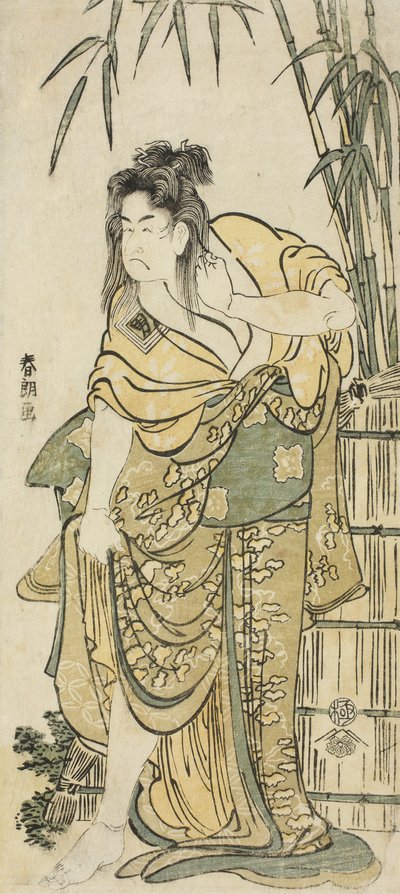 The Actor Ichikawa Komazo as a Woman with Dishevelled Hair by Katsushika Hokusai