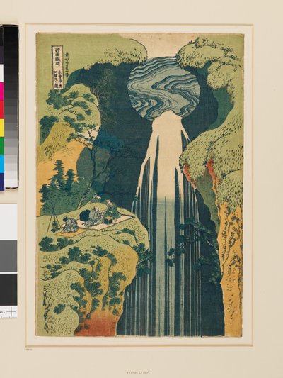 The Amida Falls, in the Far Reaches of the Kiso Road by Katsushika Hokusai