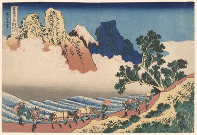 The Back of Mount Fuji Seen from Minobu River, from the series Thirty-Six Views of Mount Fuji by Katsushika Hokusai