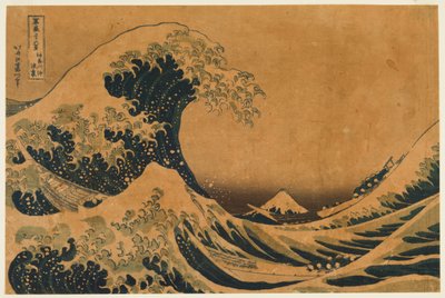 The Hollow of the Deep-Sea Wave off Kanaga by Katsushika Hokusai