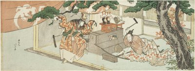 The Swordsmith Munechika and the God of Inari by Katsushika Hokusai