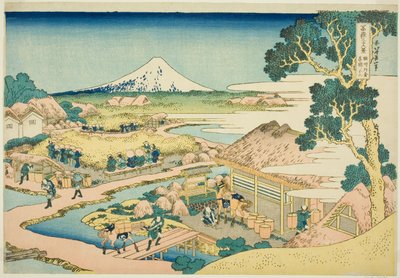 The Tea Plantation of Katakura in Suruga Province, from the series 