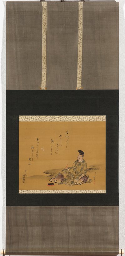 The divine poet Kakinomoto no Hitomaro by Katsushika Hokusai