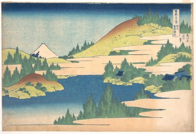 The Lake of Hakone in Sagami Province from a Series 36 Views of Mount Fuji by Katsushika Hokusai