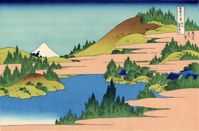 The lake of Hakone in the Segami province by Katsushika Hokusai