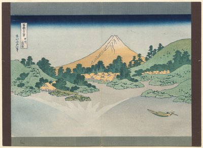 Thirty-Six Views of Mt. Fuji: The Surface of Lake Misaka in Kai Province by Katsushika Hokusai