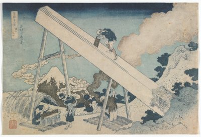 Thirty-six views of Mount Fuji: In the Mountains of Totomi Province, Edo period, c.1831 by Katsushika Hokusai