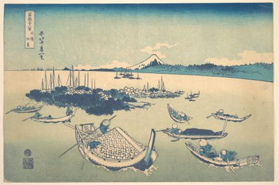 Tsukudajima in Musashi Province, from the series Thirty-six Views of Mount Fuji by Katsushika Hokusai