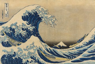 Under the Wave off Kanagawa, also known as The Great Wave, from the series "Thirty-Six Views of Mount Fuji" by Katsushika Hokusai