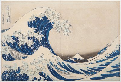Under the Wave of Kanagawa, or The Great Wave from the Series 36 Views of Mt. Fuji by Katsushika Hokusai