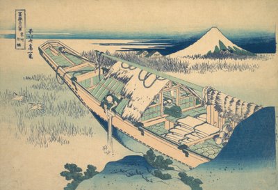 Ushibori in Hitachi Province Joshu Ushibori, from the Series Thirty-six Views of Mount Fuji by Katsushika Hokusai