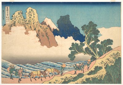 View from the Other Side of Fuji from the Minobu River, from the Series Thirty-six Views of Mount Fuji by Katsushika Hokusai