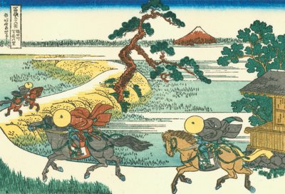 Village of Sekiya at Sumida River by Katsushika Hokusai
