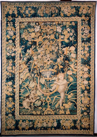 Tapestry. Enghien. Boy Facing a Wild Animal by Alec Hunter