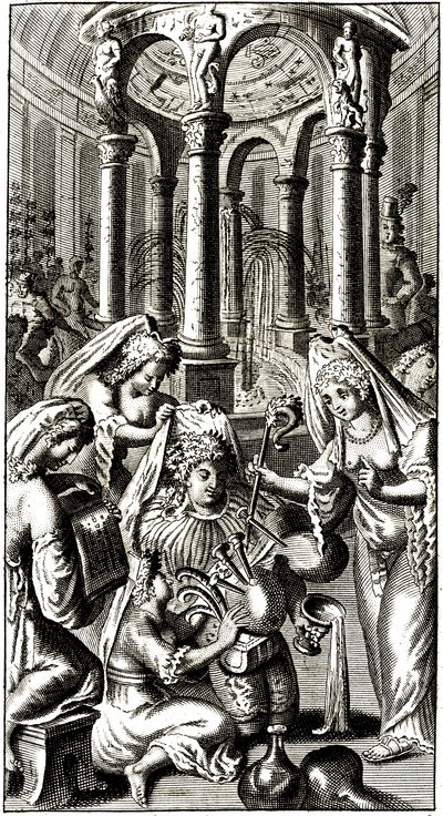 The fantastic fountain that gives the taste of wine to those who drink it (Rabelais) by Alec Hunter