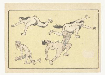 Copulating Man and Woman by Kawanabe Kyosai