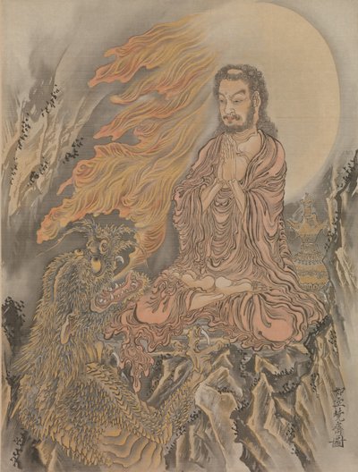 Shakyamuni Conquering the Demons (Shaka Goma-zu) by Kawanabe Kyosai