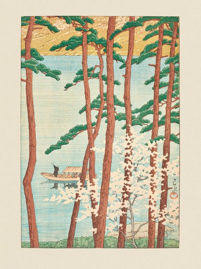 Spring in Arashiyama (1934) by Kawase Hasui
