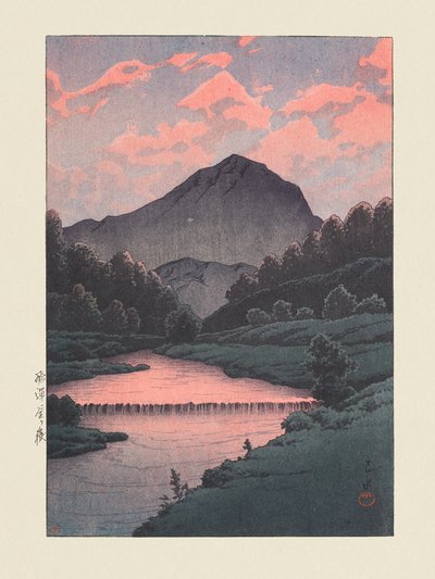 Mount Kamaga, Hida (1933) by Kawase Hasui