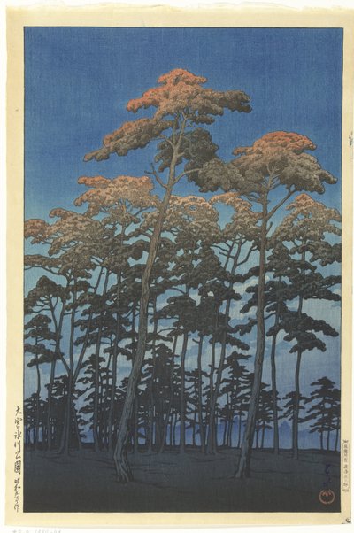 Hikawa Park in Omiya by Kawase Hasui