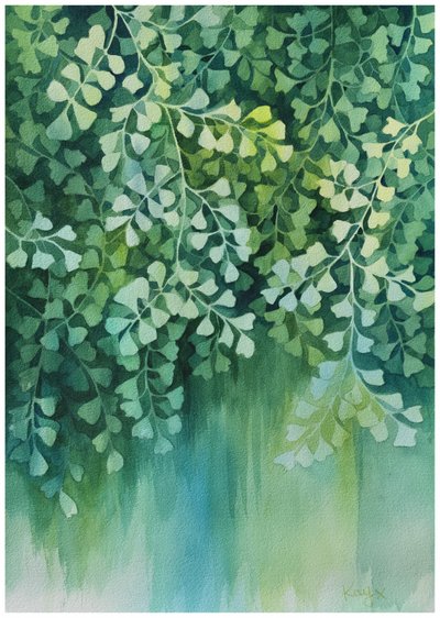 Lush Fern Reflections by Kay Shanley