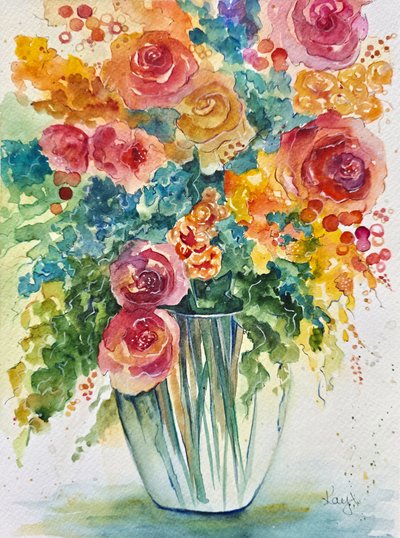 Vibrant Floral Bouquet by Kay Shanley