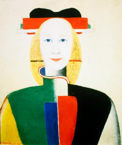 A Girl with a Comb by Kazimir Severinovich Malevich
