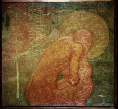 Sketch for a Fresco Painting; Prayer by Kazimir Severinovich Malevich