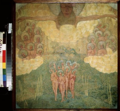 Sketch for a fresco painting. The Triumph of the Heavens by Kazimir Severinovich Malevich