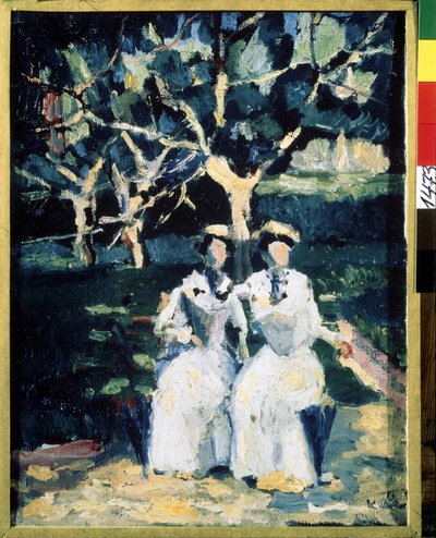 Two Women in the Garden by Kazimir Severinovich Malevich