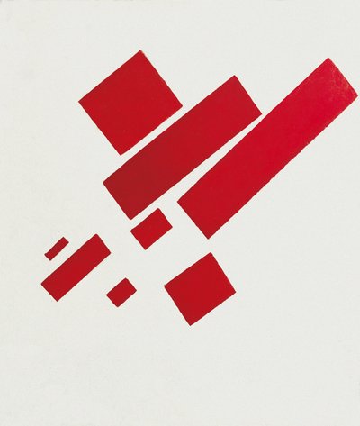 Eight red rectangles by Kazimir Severinovich Malevich