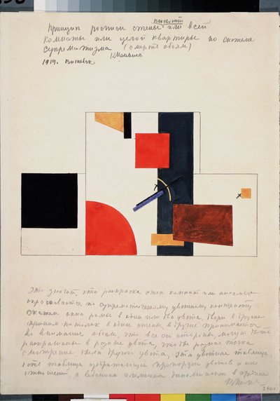 The Principle of the Mural Painting by Kazimir Severinovich Malevich