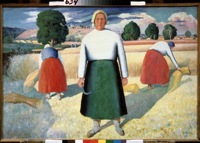 Reapers by Kazimir Severinovich Malevich