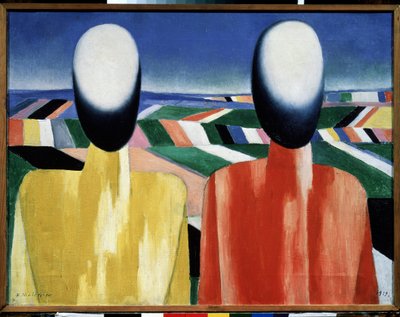 Peasants by Kazimir Severinovich Malevich