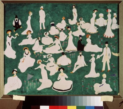 Relaxing. High Society in Top Hats by Kazimir Severinovich Malevich